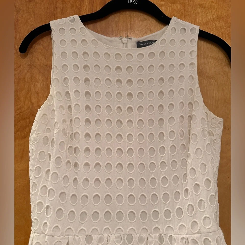 Vince Camuto White Eyelet Dress - Picture 3 of 5
